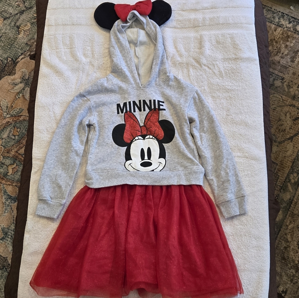 Disney Minnie Mouse Girl Sweatshirt Tulle‎ Dress